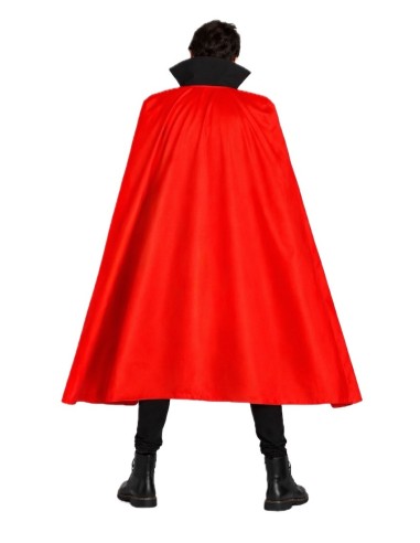 Cappa rossa e nera taglia unica | Costumi per adulti Il Re del Carnevale